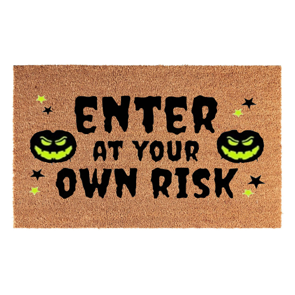 Doormat 60cm x 40cm - 'Enter At Your Own Risk'