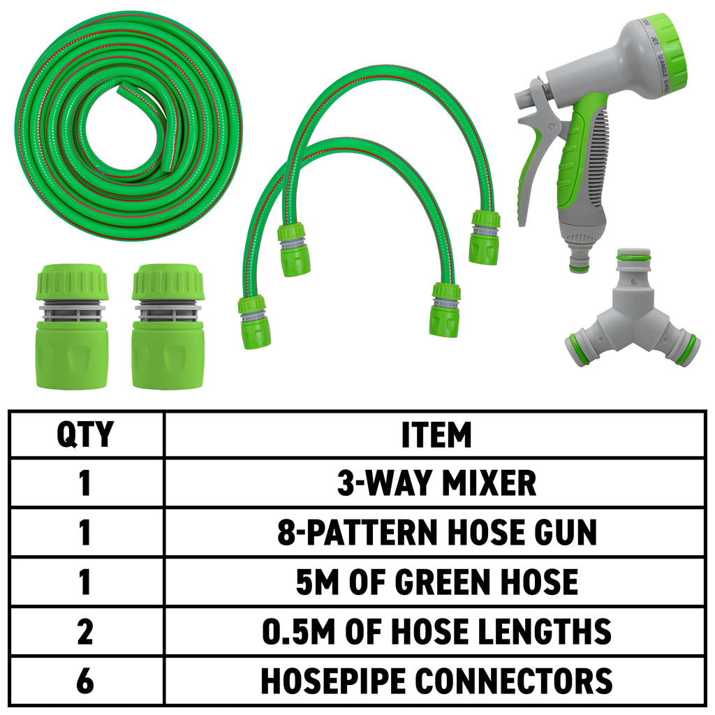 Dog Shower Mix Hot/Cold Water Green