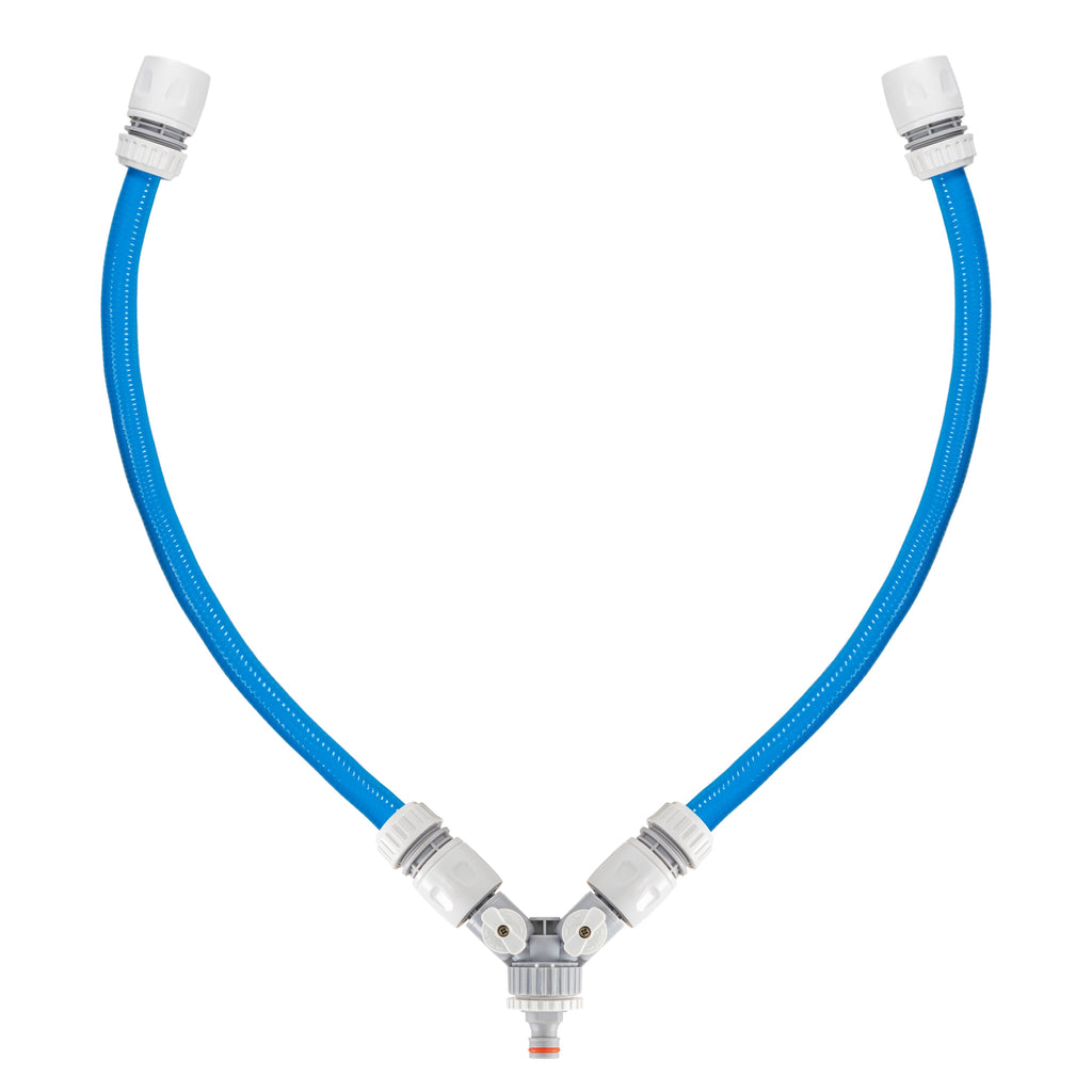 Dog Shower Mix Hot/Cold Water with Valves Blue