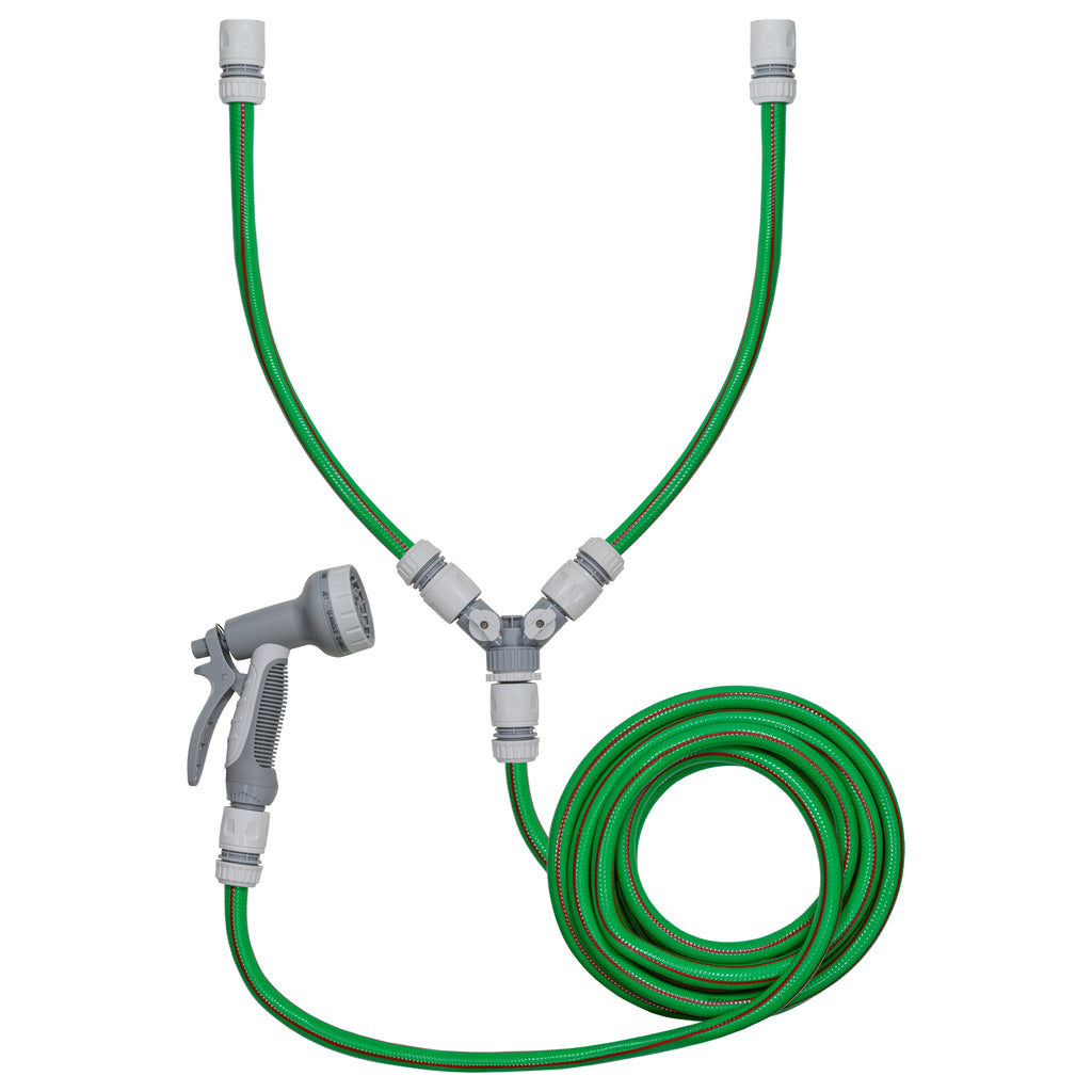 Dog Shower Mix Hot/Cold Water with Valves Green