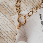 Charm Coven Gold Old English Initial Charm