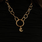 Charm Coven Gold Old English Initial Charm