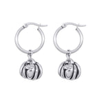 Pumpkin Hoop Earrings