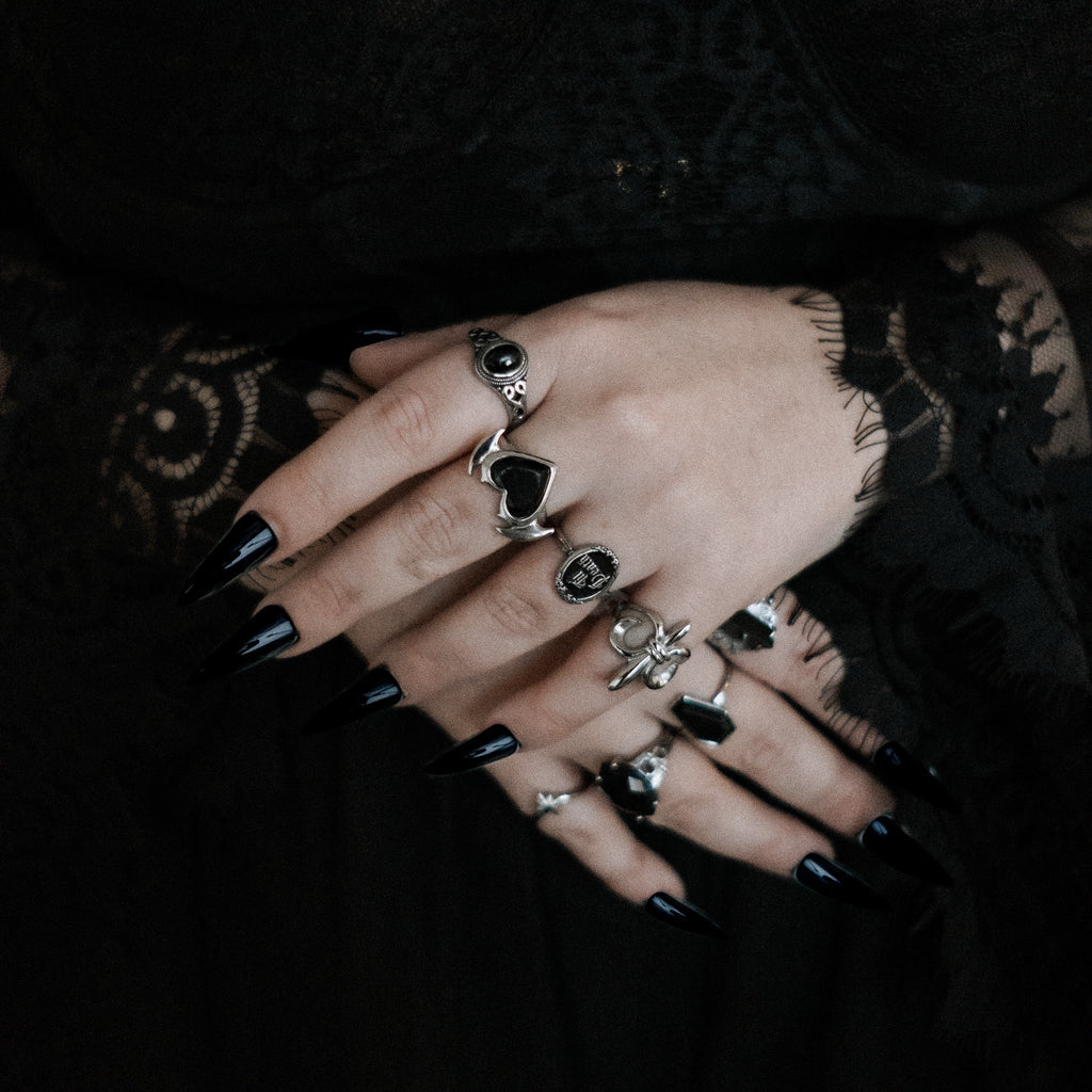 Drusilla Black Gemstone Ring