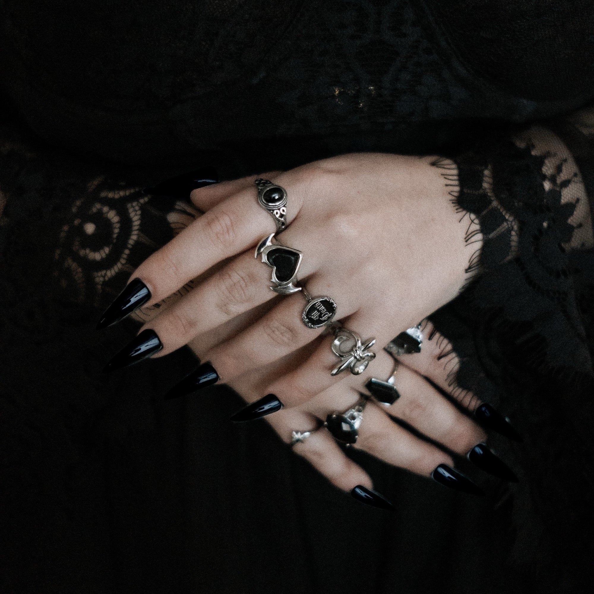 Drusilla Black Gemstone Ring