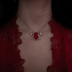 Cursed Bloom Rose Gemstone Necklace