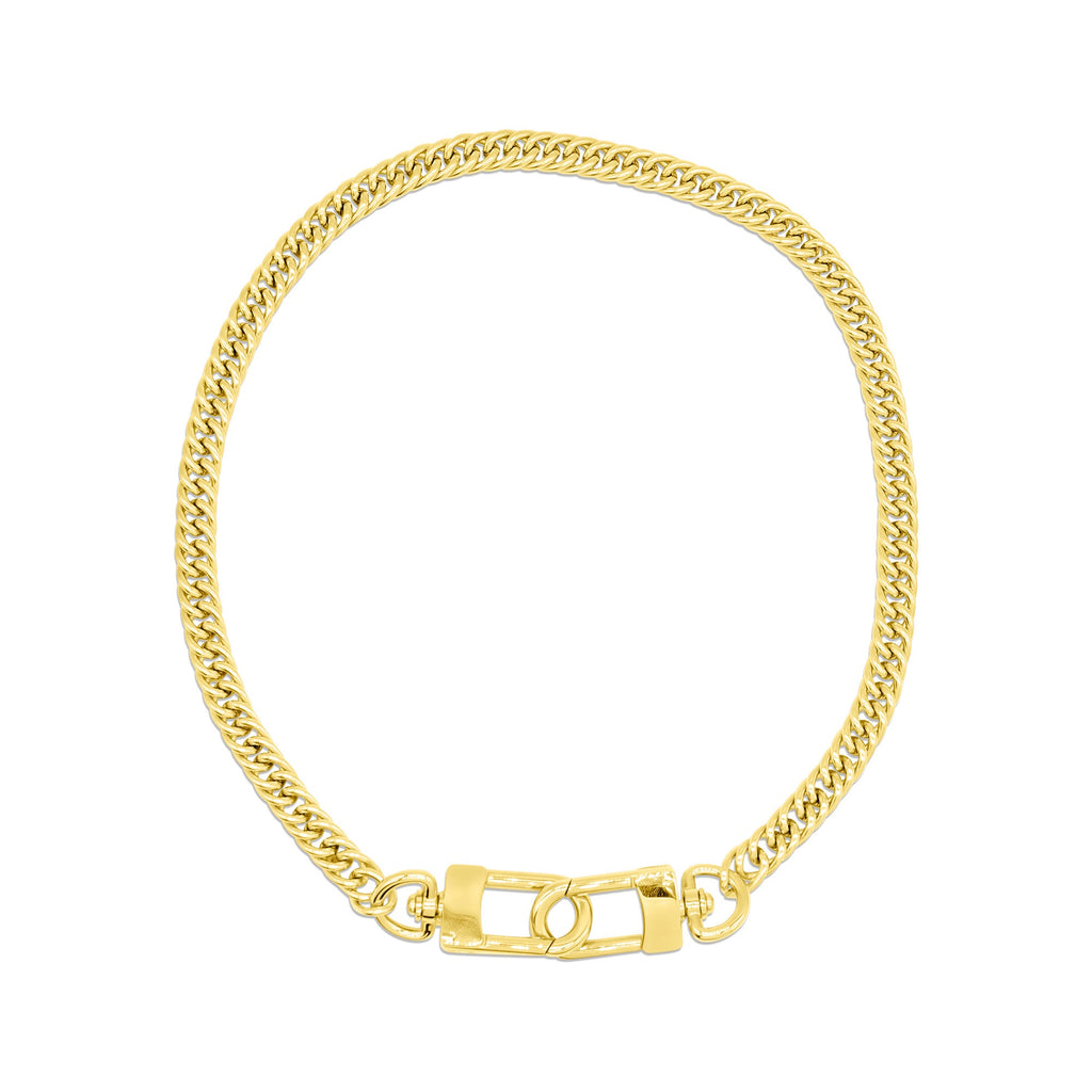 ML x Amy Hanson Gold Scorn Carabiner Necklace
