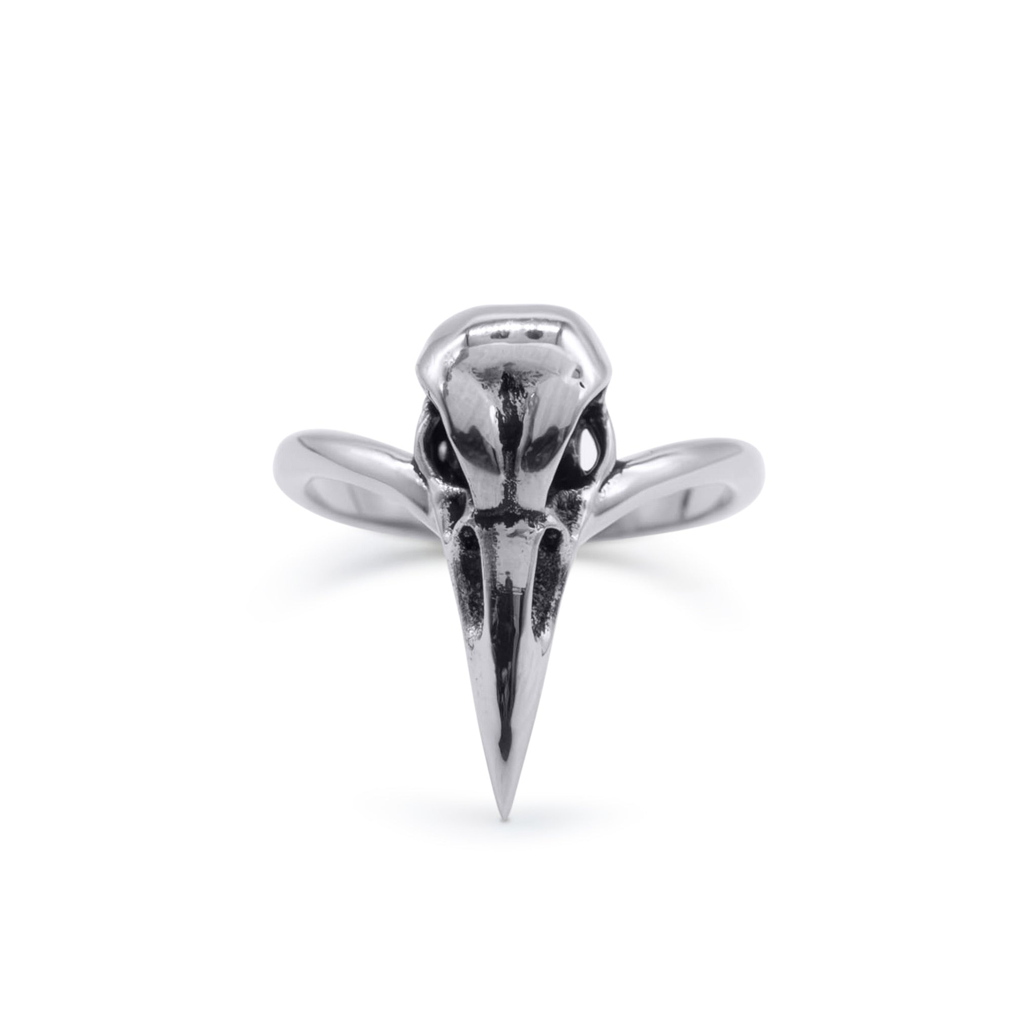 Raven Bird Skull Ring