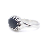 Blue Sandstone Flame Ring - size O