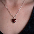 Mother of Flames Gothic Heart Breastmilk Necklace