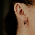 Studded Small Hoop Earrings