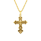 Lament Cross Necklace Gold