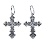 Lament Cross Hoop Earrings
