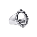 Memoriam Ornate Frame Ring