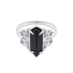 Repent Medieval Black Gemstone Ring