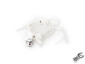 White Ruffled Bell 2-in-1 Choker/Garter - White Lace Collar