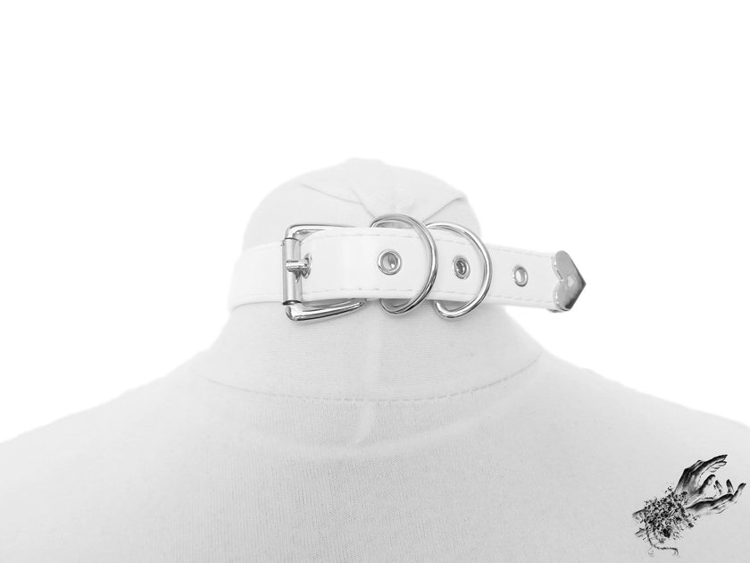 Half Black and Half White O Ring Choker