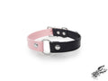 Half Black and Half Pink O Ring Choker