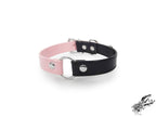 Half Black and Half Pink O Ring Choker