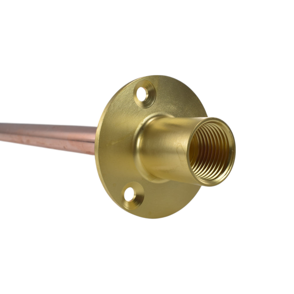 Polished Brass 13mm Barb Tap BASIC Connection Kit x2