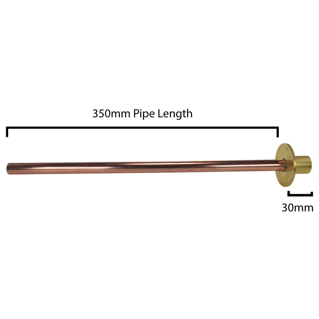 Polished Brass 13mm Barb Tap STANDARD Connection Kit x2