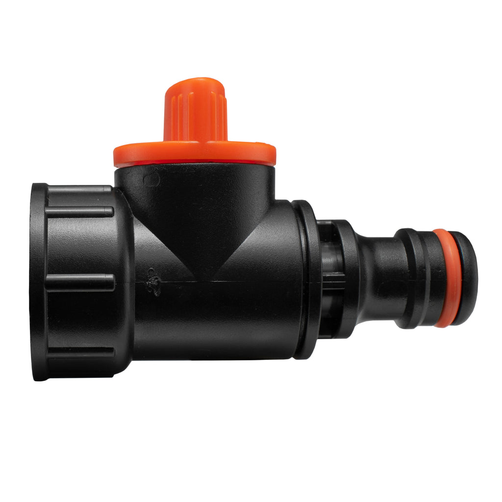 Tap Adapter with Valve 3/4" BSPF – Snap-On Connector