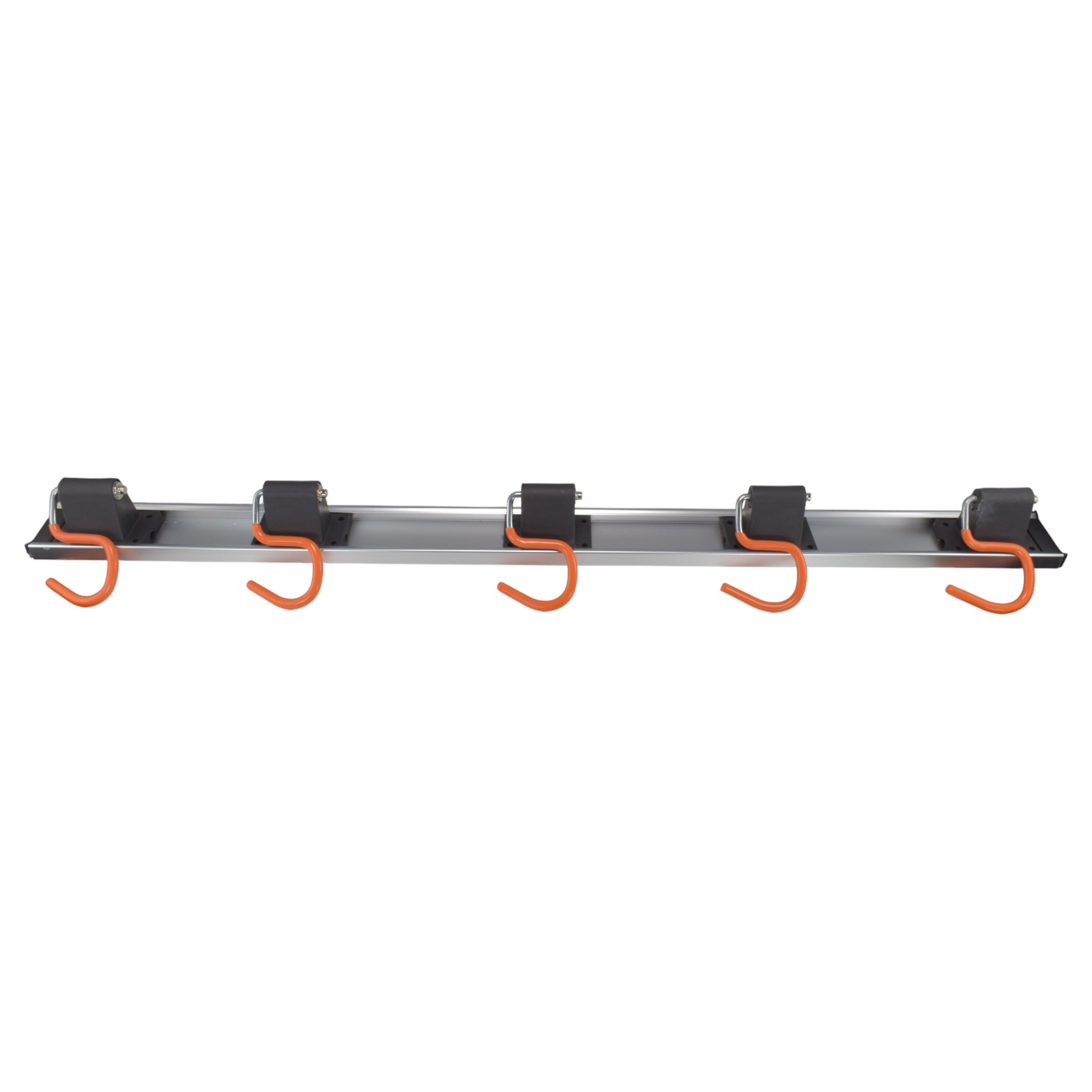 Wall Mount Tool Rack Rail with 5 x S Hanging Hooks