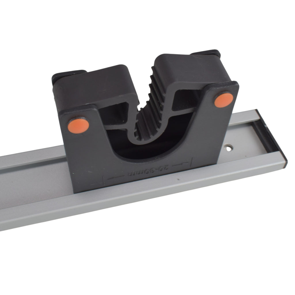Wall Mount Tool Holder Rail - Gripper Design (3 Handles)