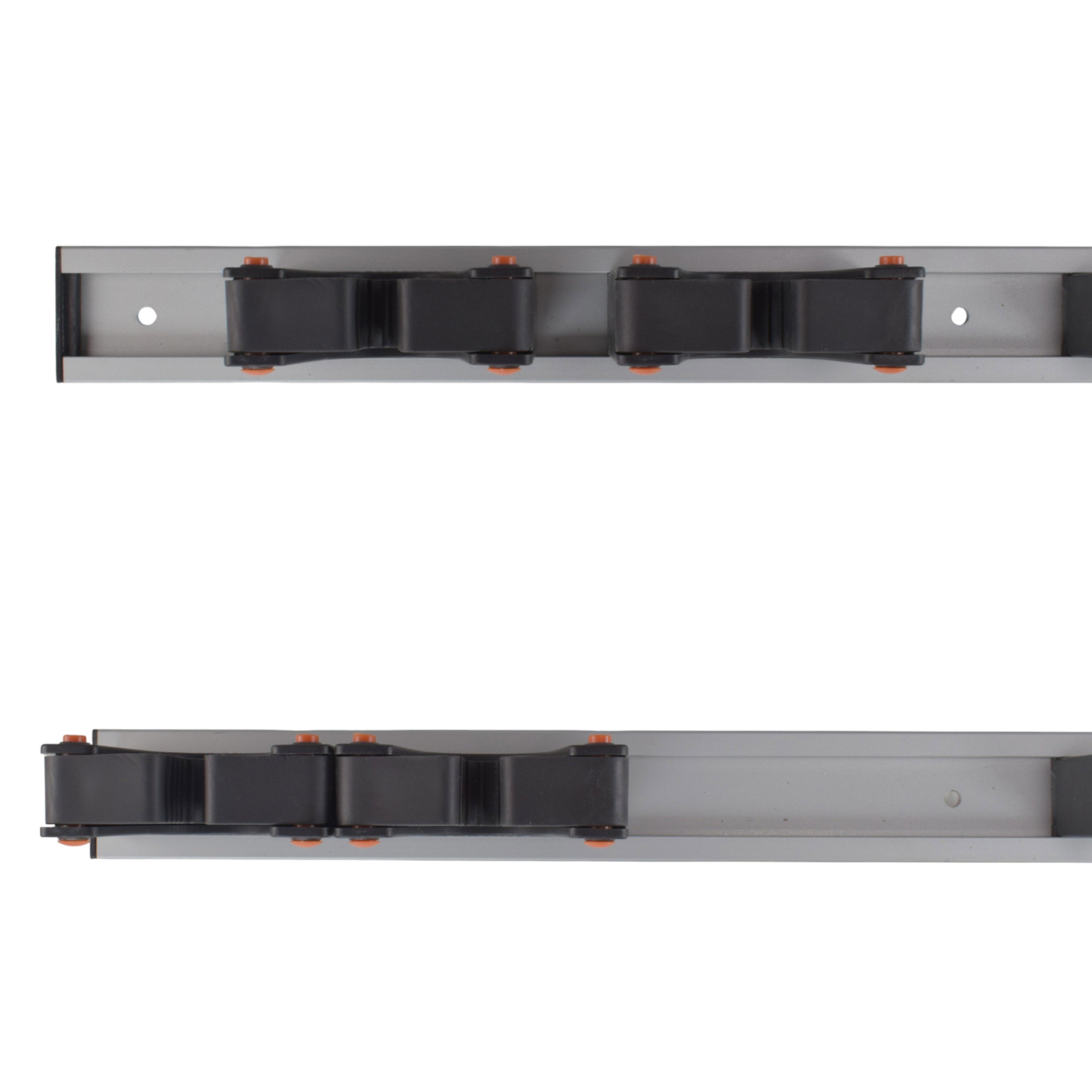 Wall Mount Tool Holder Rail - Gripper Design (3 Handles)
