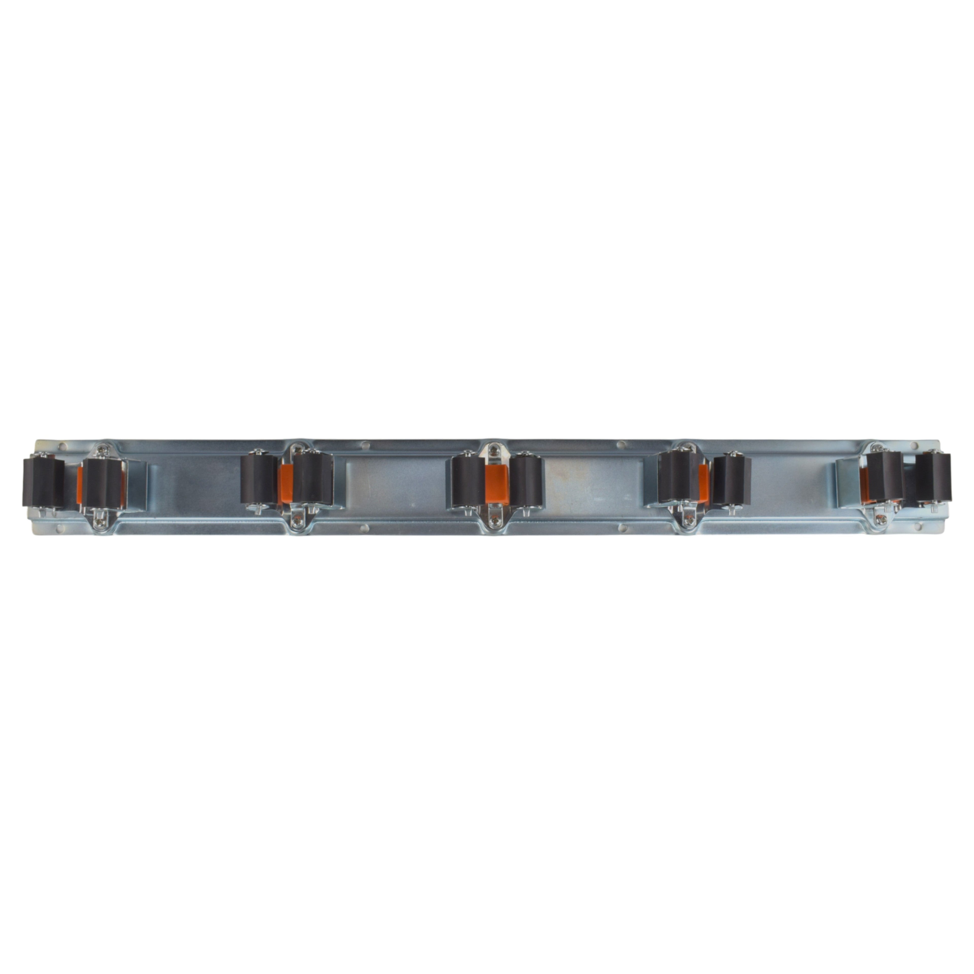 Wall Mount Tool Holder Rail - Roller Grip Design (5 Handles)
