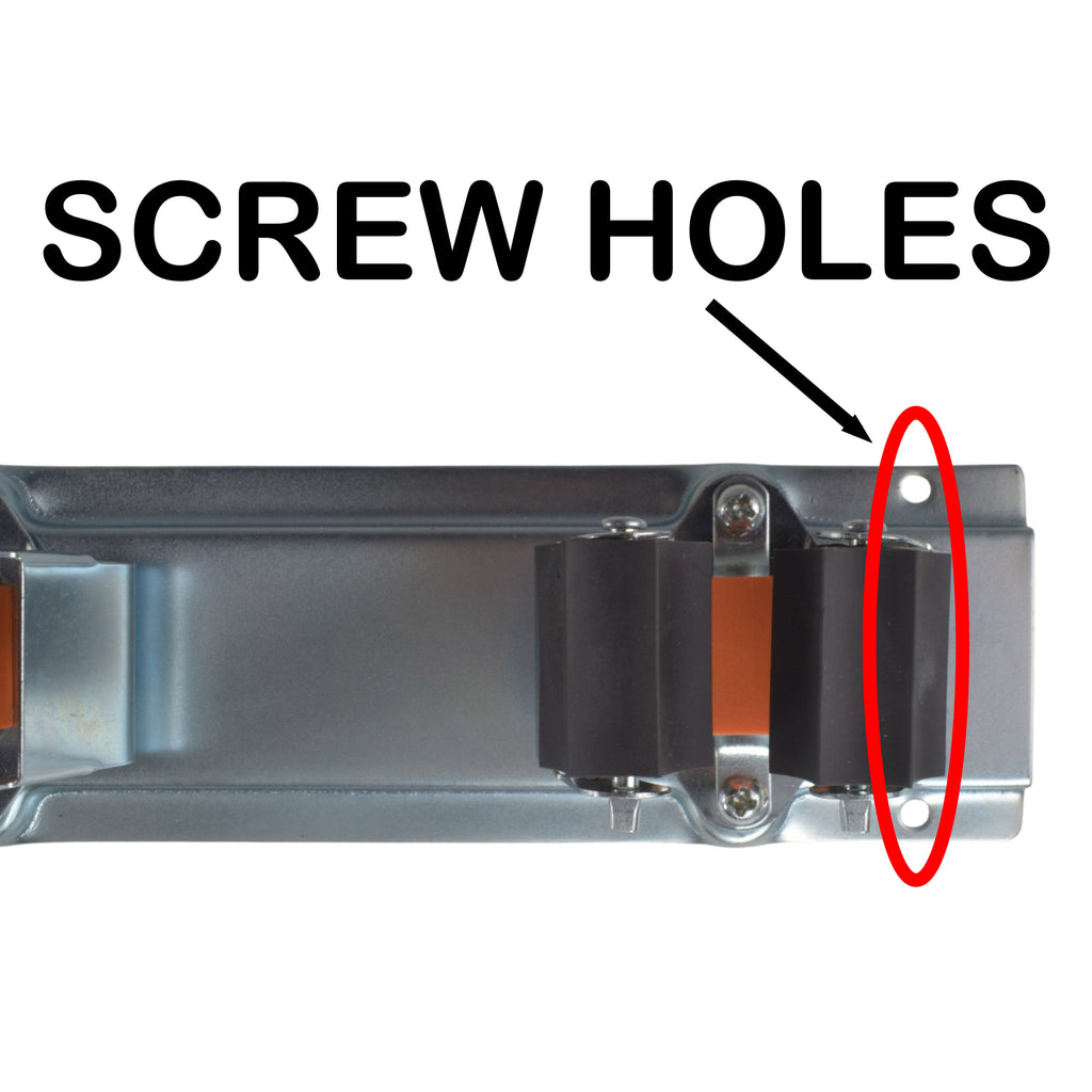 Wall Mount Tool Holder Rail - Roller Grip Design (5 Handles)