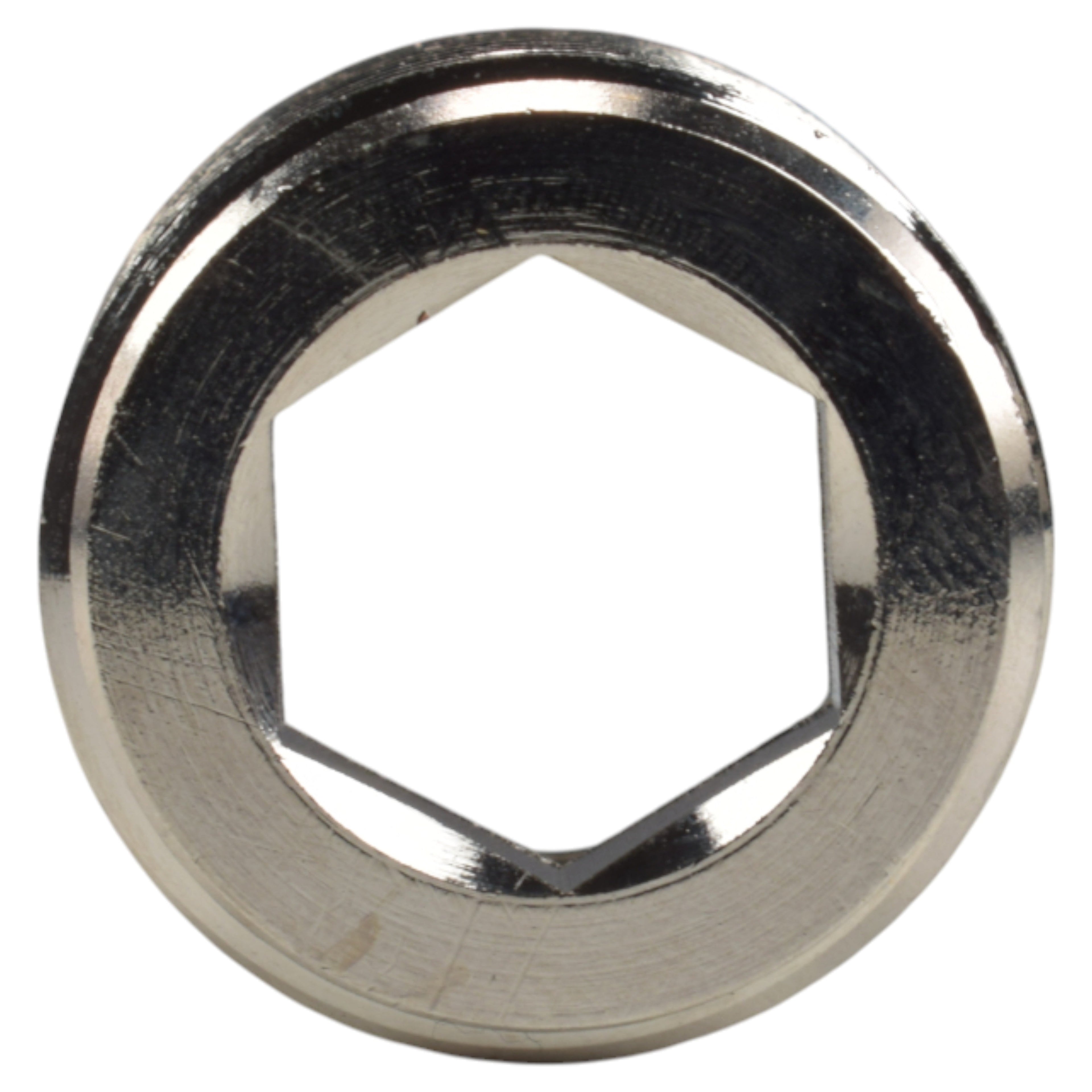 Thread Conversion Cap 3/4" BSPM - 1/2" BSPF, Nickel Plated