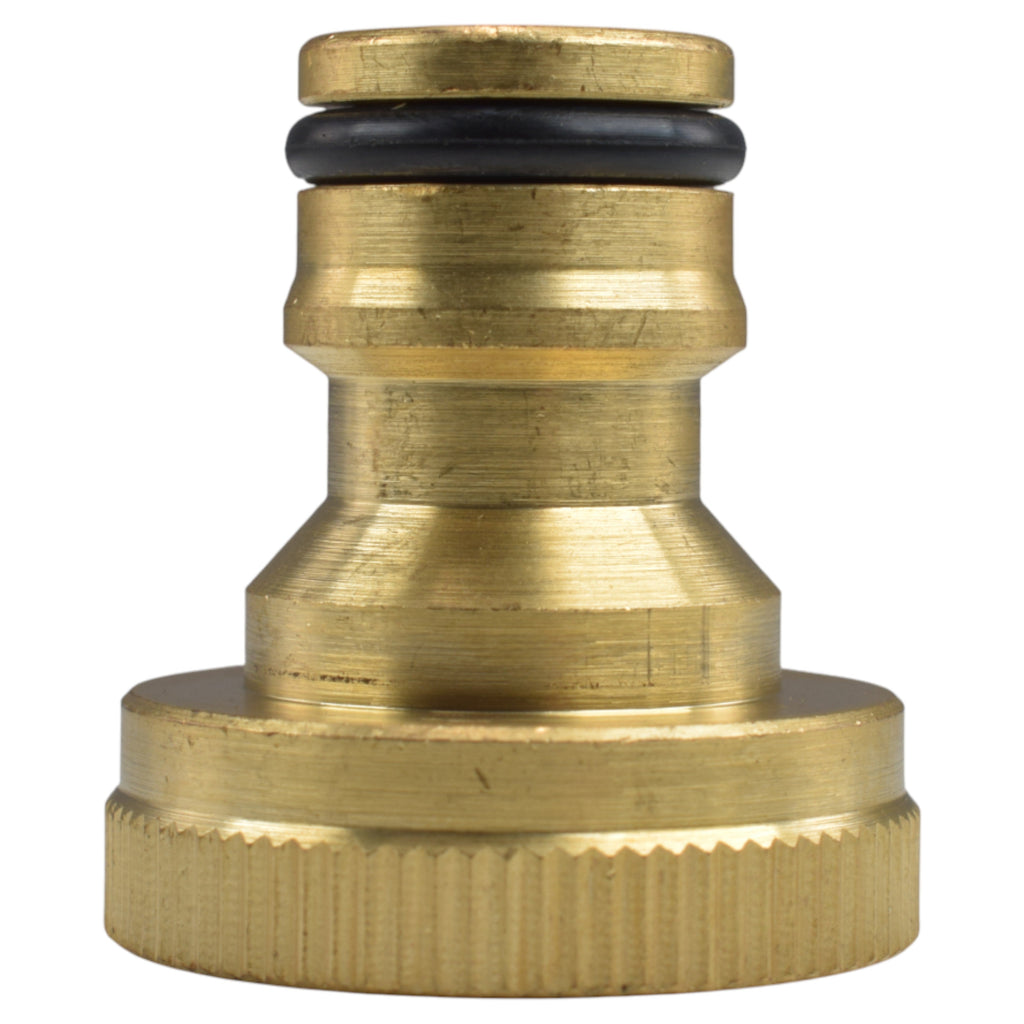 Brass Bib Tap Kit with Barb/Quick Connect Outlet, 1/2" and 3/4" BSP Thread Inlet