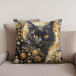 The Golden Cat Eyes Cotton Cushion