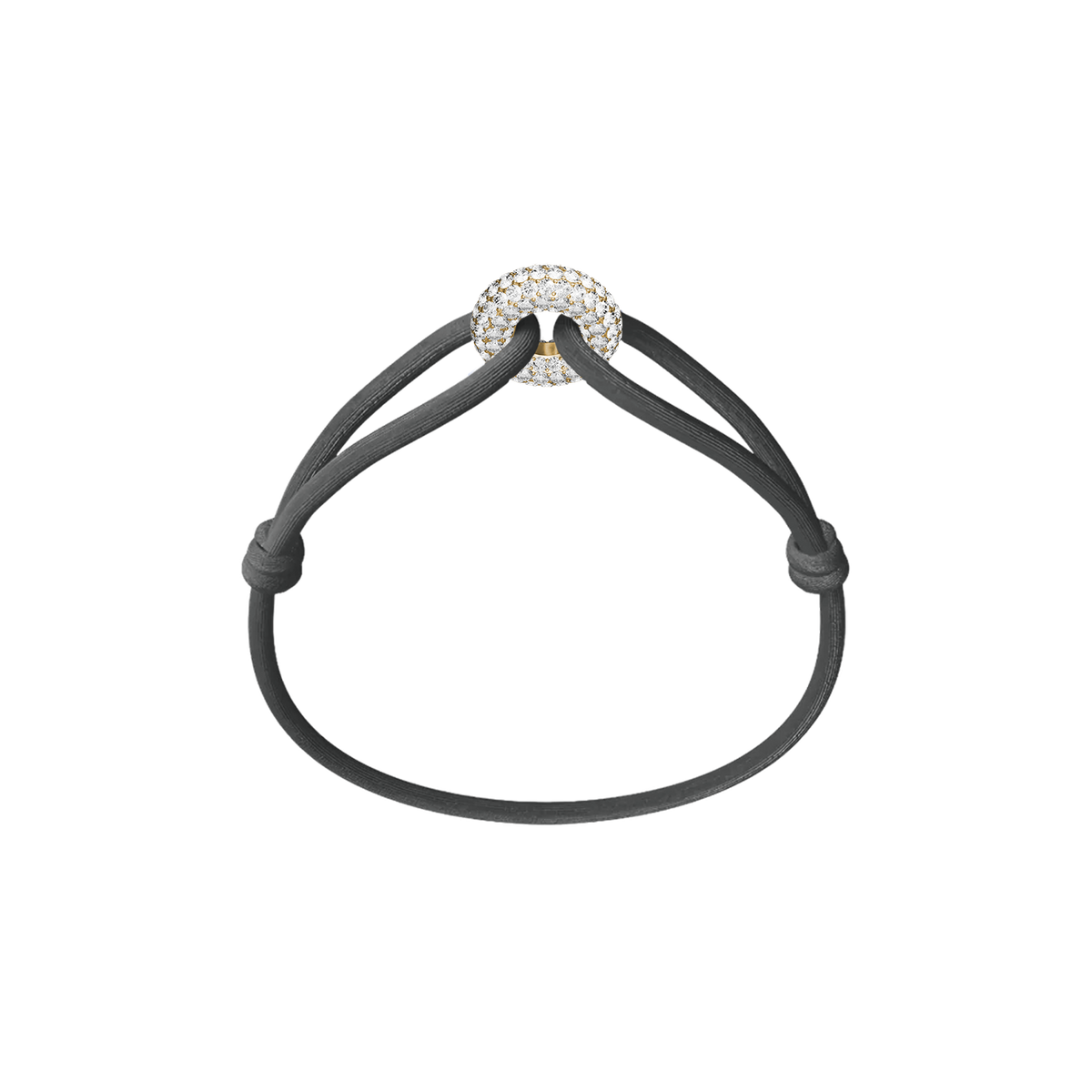 Goldener Soho Pavé Kordelarmband