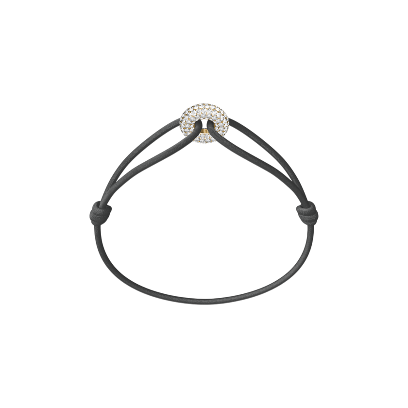 Mini Golden Soho Pavé Cord Bracelet