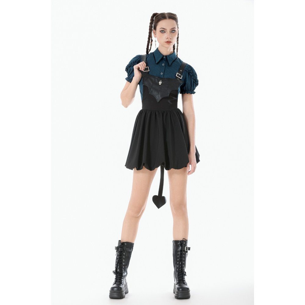 Dark in Love Lilith Bat Harness Bubble Dress