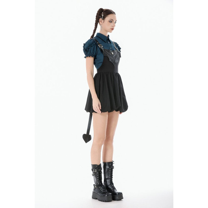 Dark in Love Lilith Bat Harness Bubble Dress