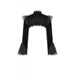 Dark in Love Erzebeth Gothic Bolero Shrug - Black Lace Victorian Bell Sleeve