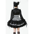 Dark in Love Hexa Layered Tartan Effect Lace Skirt