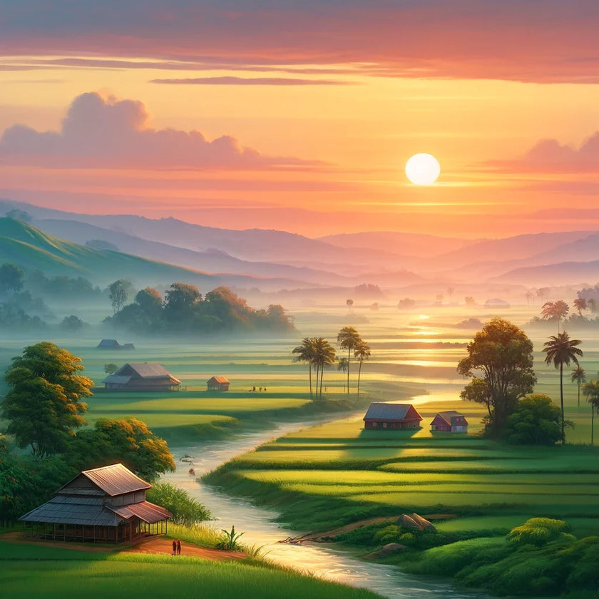 Dawn in Bangladesh Canvas