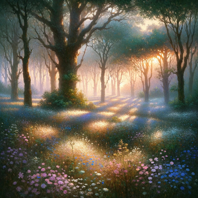 Dawn's Tranquil Glade Canvas