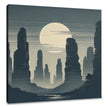 Misty Sandstone Pillars Canvas