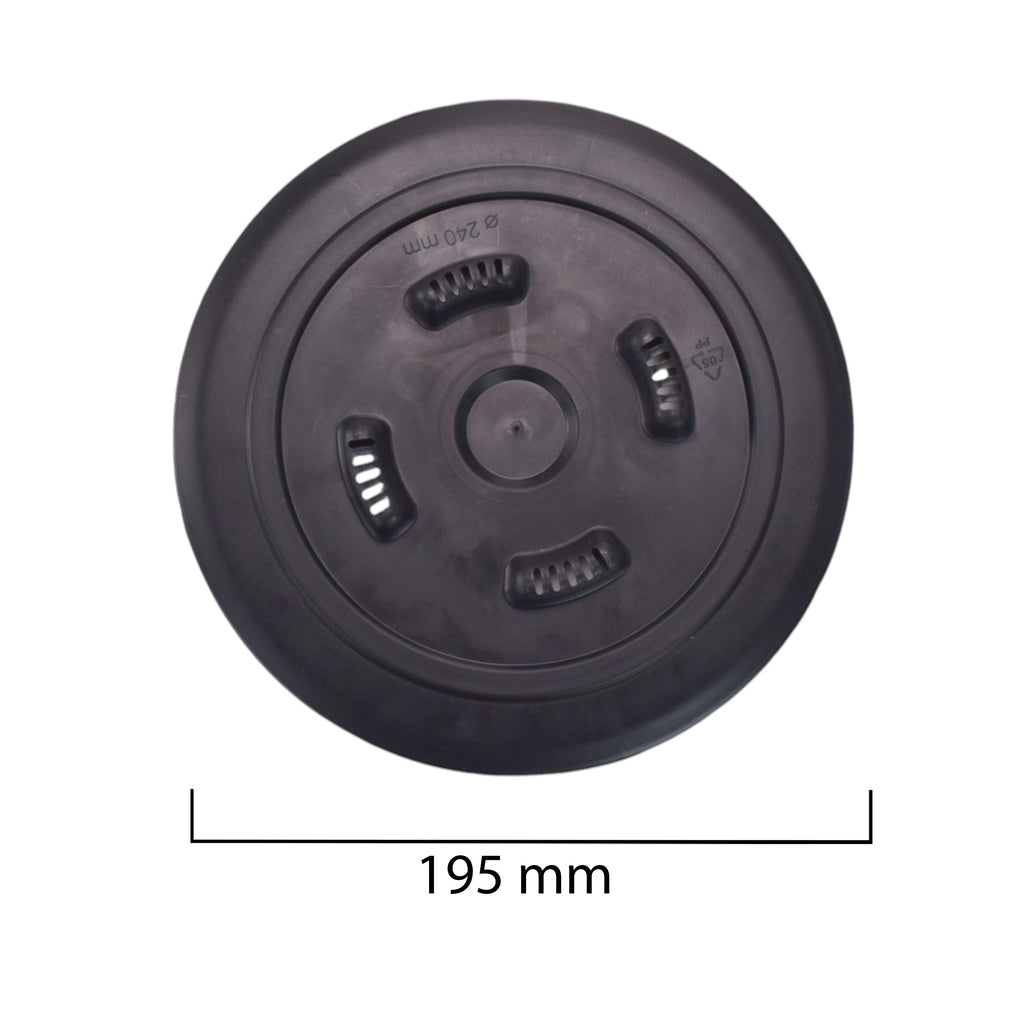 Mira Bowl Pot, Insert and Hole with Plug 300mm Gray