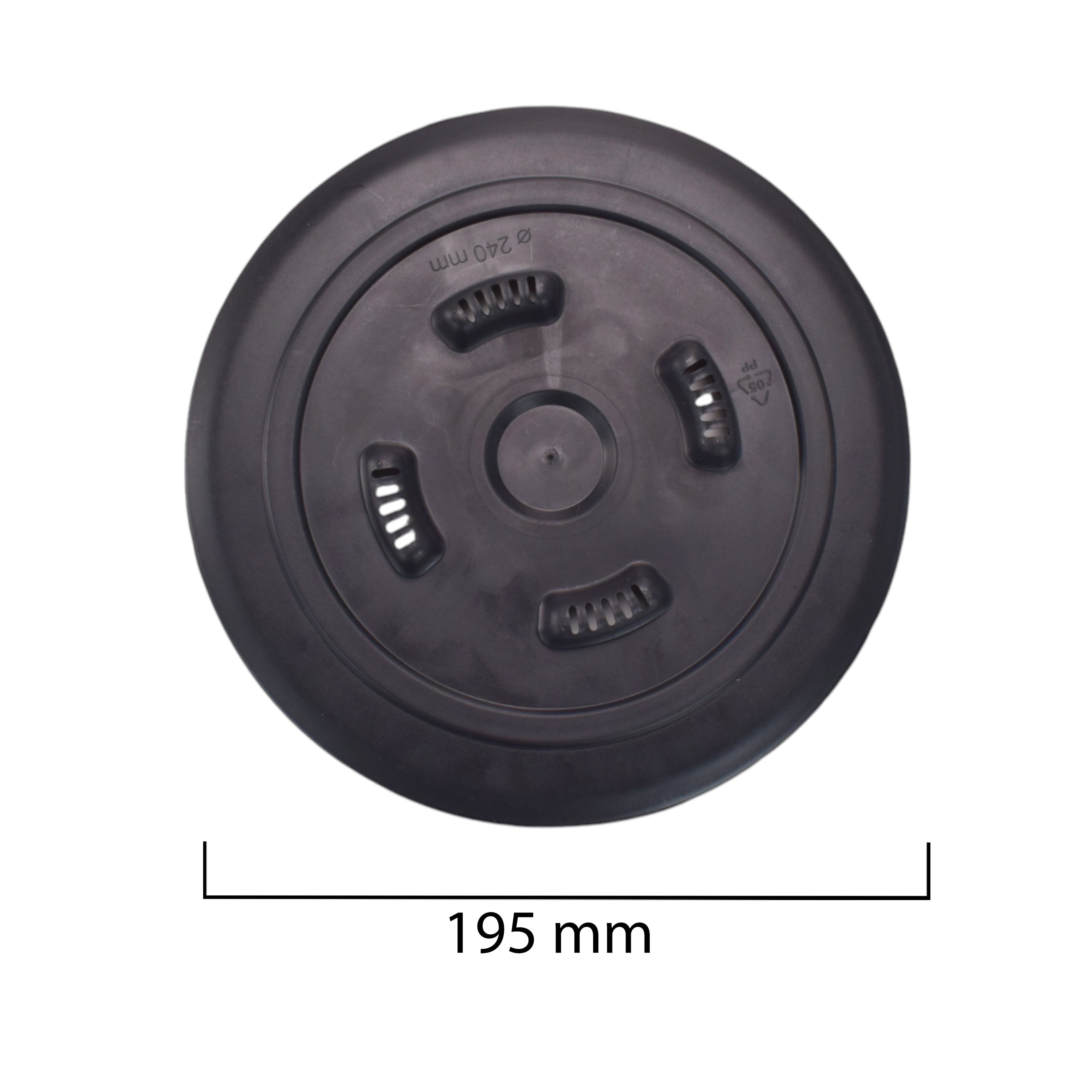 Mira Bowl Pot, Insert and Hole with Plug 300mm White