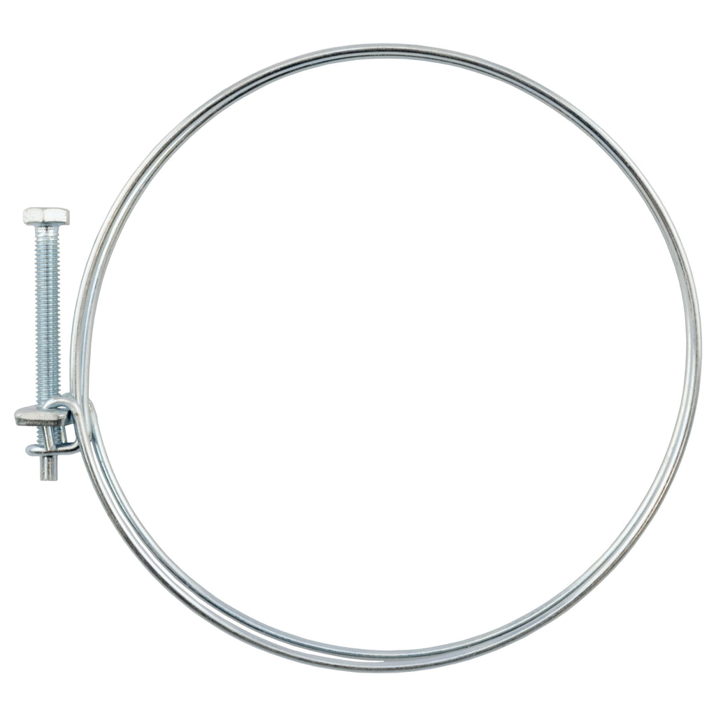 Double Wire Hose Clamp Galvanised 138mm-145mm