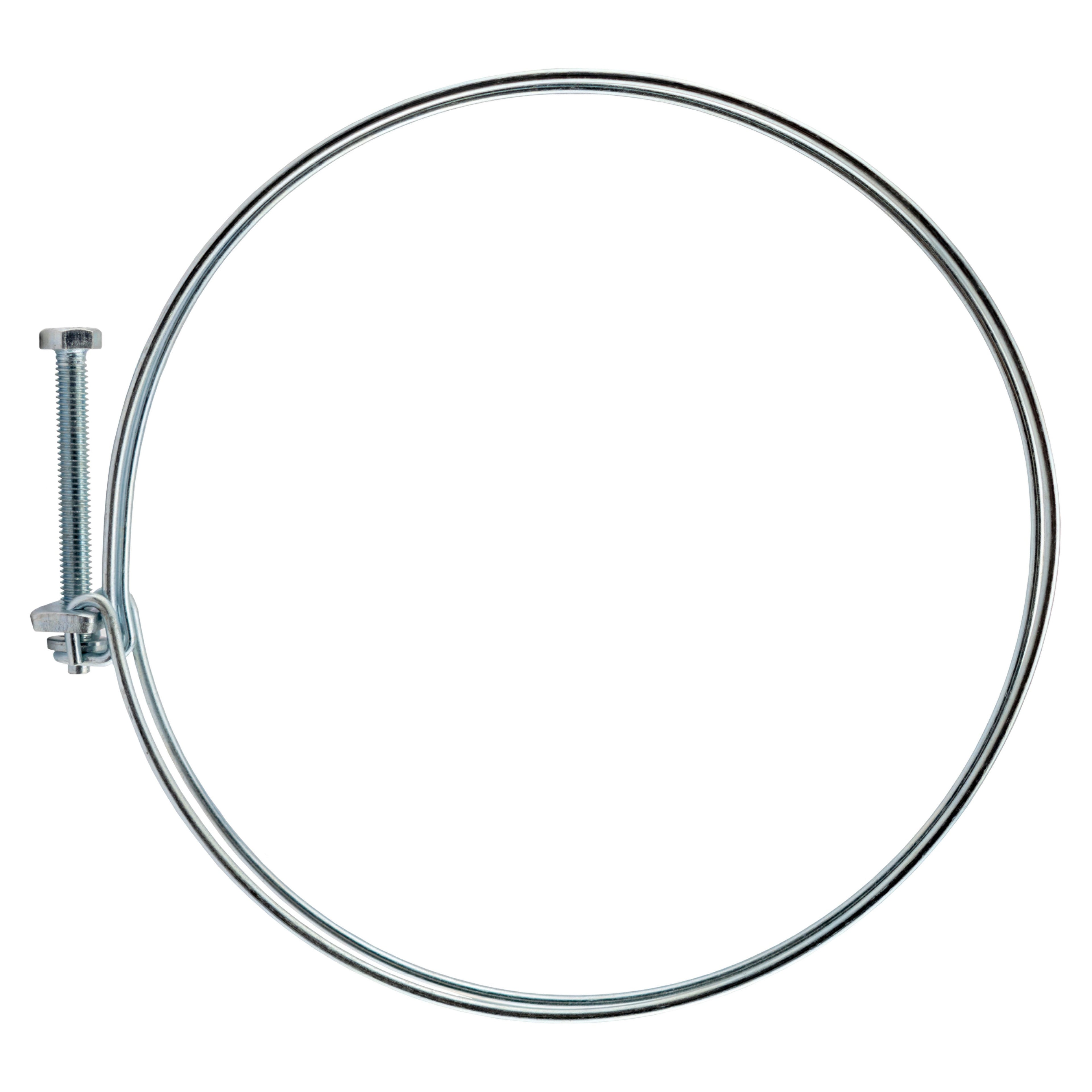 Double Wire Hose Clamp Galvanised 108mm-115mm