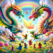 Dragon Playground Dreams Canvas