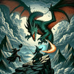 Dragon Battle Canvas