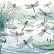 Dragonfly Waltz Cotton Cushion